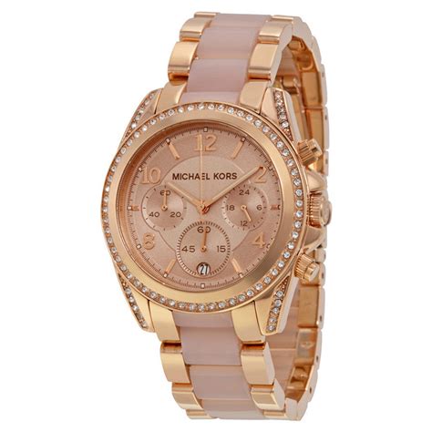 michael kors relogio feminino rose|Michael Kors rose gold tone.